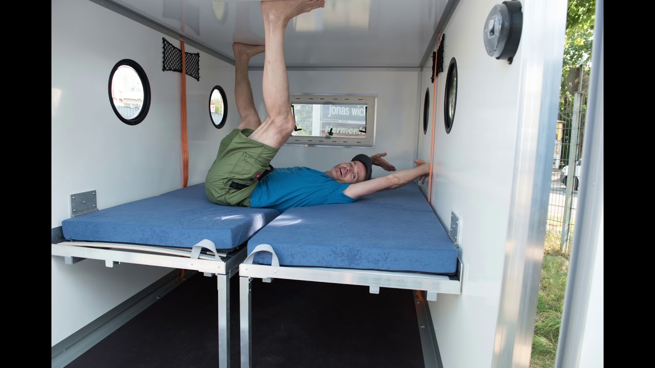 my dream-boxx Selberausbau - Vorschau vom Multi-Campingtrailer - YouTube