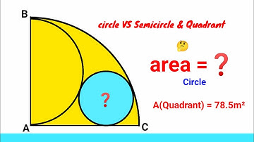 Can you find area of the Blue Circle? | (Fun Geometry Problem) | #math #maths | #geometry