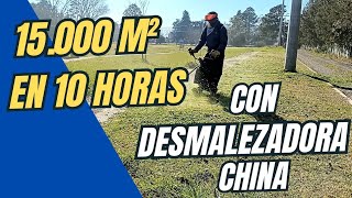 Cortando Grandes Superficies Con Desmalezadora Gamma 68Cc