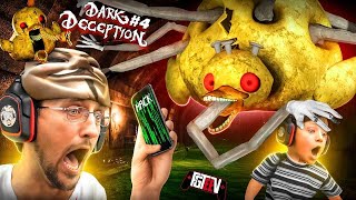 BAD DUCKIE!! Escape the 🐤 Boss \& Get OUT the STRANGER SEWERS! (FGTEEV plays Dark Deception #4)