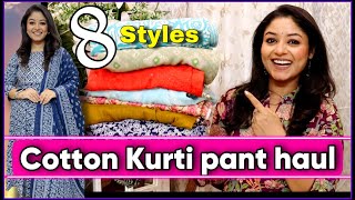 Amazon kurta set haul / 8 styles in cotton for summers haul / online shopping with Vaishali Mitra