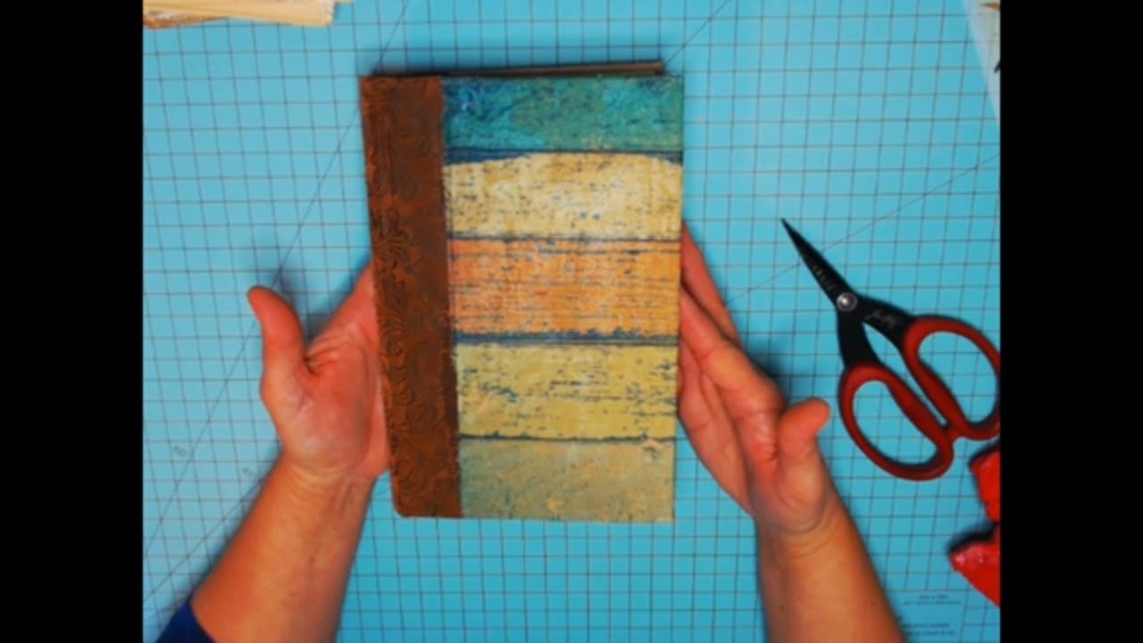 How to Cover your Junk Journal Cover with Tissue Paper - YouTube
