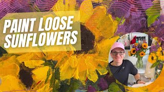 How to paint Loose Sunflowers using the catalyst wedge tool