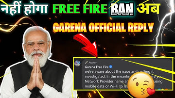 GARENA OFFICIAL REPLY ON FREE FIRE BAN-para SAMSUNG A3,A5,A6,A7,J2,J5,J7,S5,S6,S7,S9,A10,A20,A30,A50