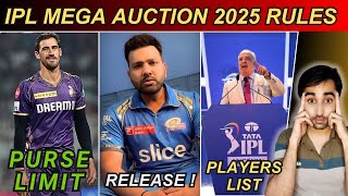 5 Latest Updates of IPL 2025 MEGA AUCTION😱| Retained Players | RTM Card | Purse Limit | FIve Sportz