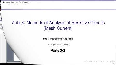 Aula 3: Methods of Analysis - Mesh Current - Vídeo 2/3