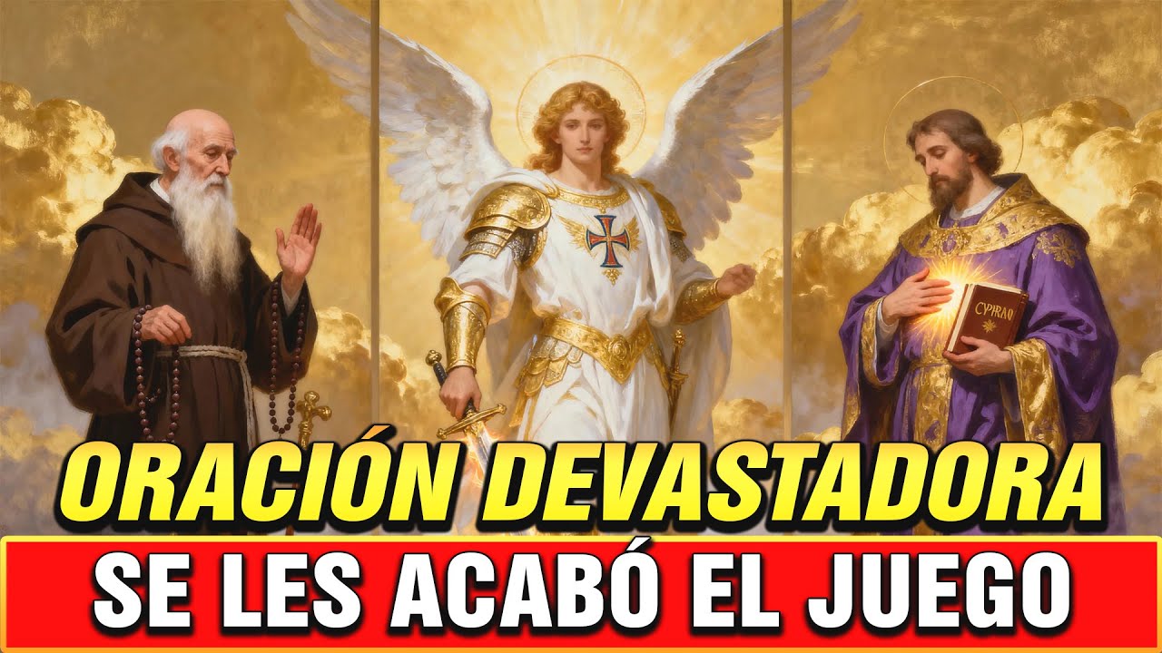 ¡SE ACABÓ! San Miguel, San Benito y San Cipriano pasan factura a tus enemigos HOY | Oracion poderosa