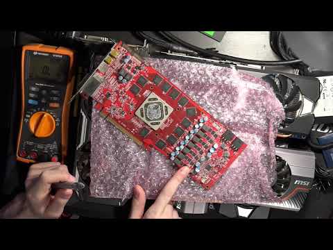 Stabbing not working AMD GPUs with a multimeter.