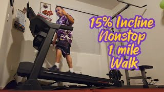 15% Incline Sole F63 Treadmill 1 mile 4K Hyperlapse 559 #Treadmill