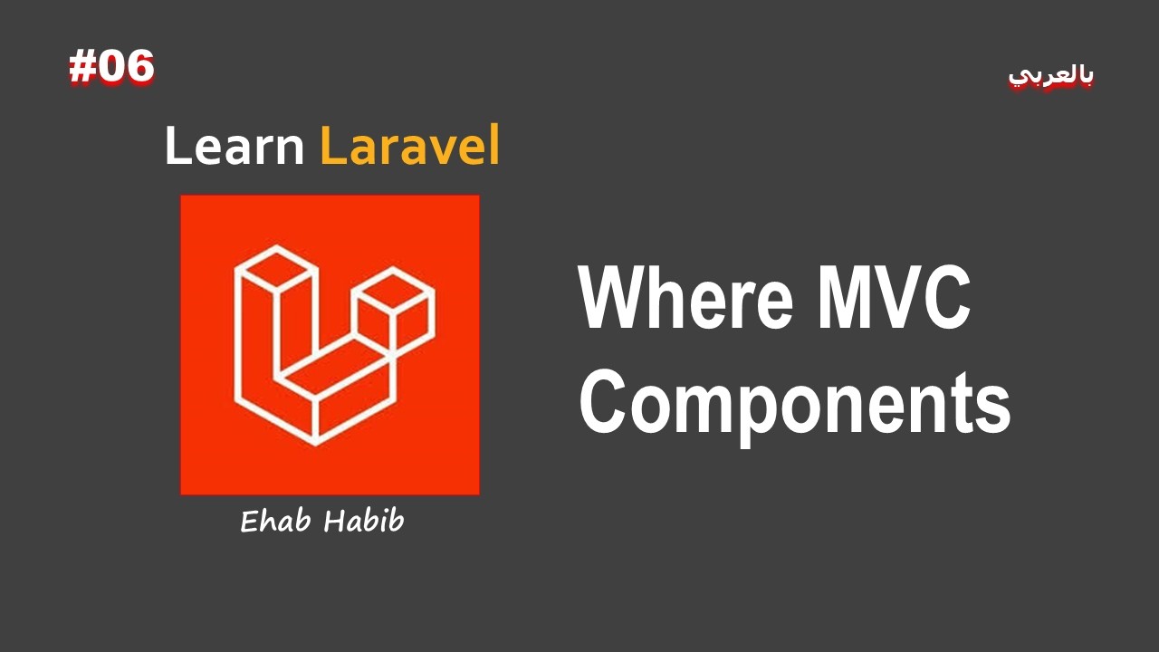 Learn Laravel in Arabic - #06 Where MVC components ? - YouTube