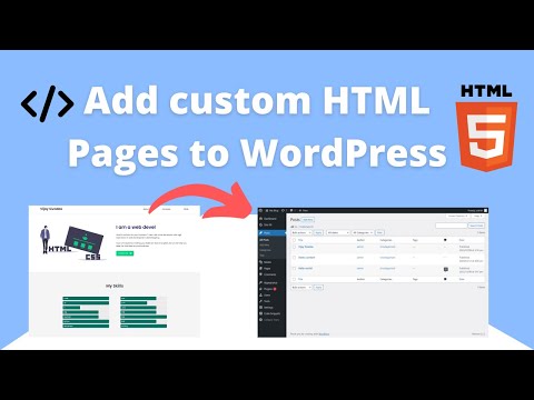 How to add custom html pages to your WordPress website ?