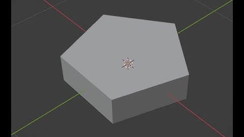 How to make a pentagon in Blender