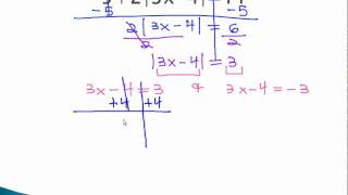 Absolute Value - Isolate Absolute