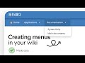 How to customize menus in XWiki