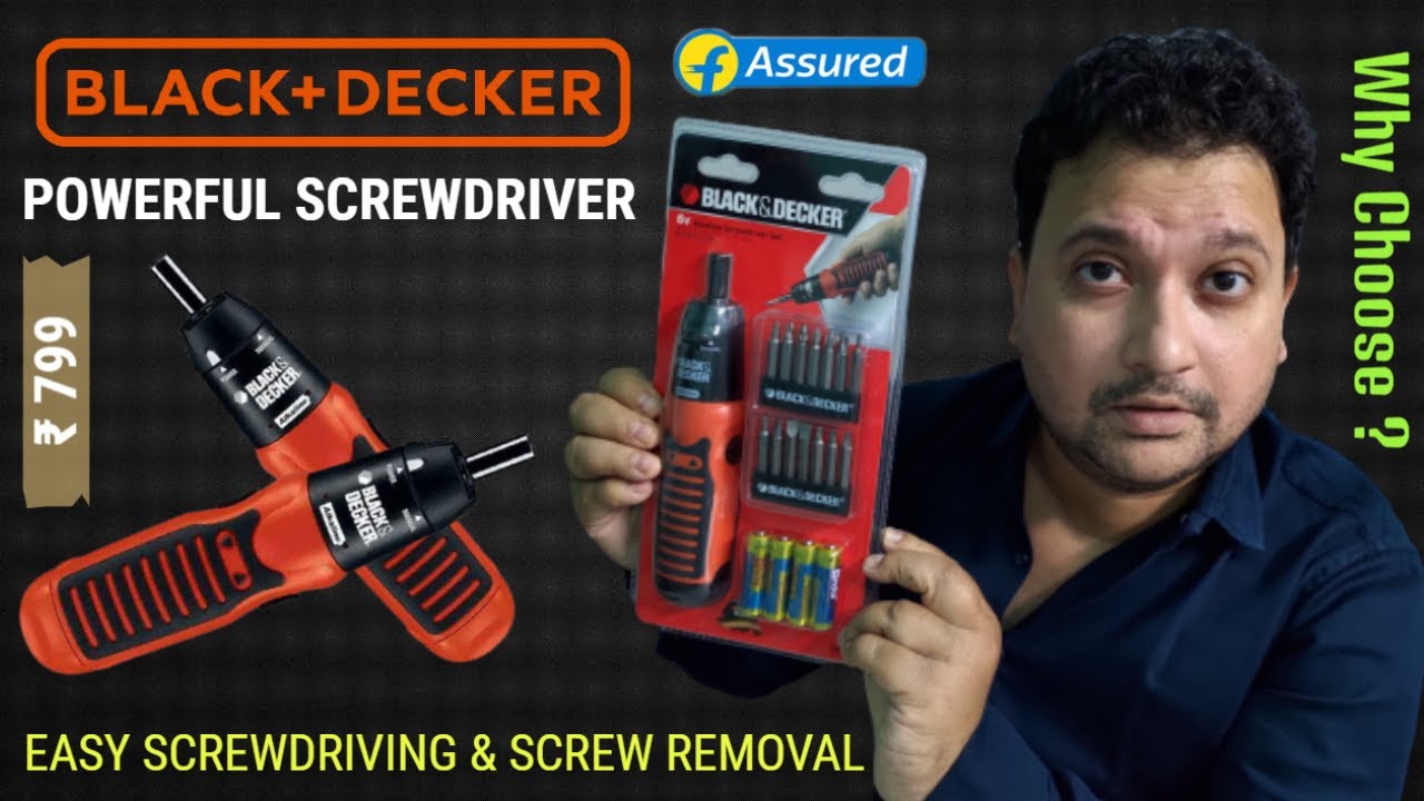 Black Decker A7073 IN 6V Alkaline Screwdriver Set