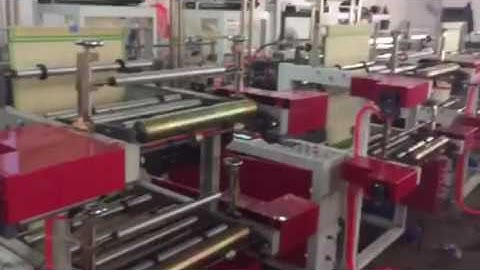 roll garbage bag making machine,roll t-shirt bag making machine
