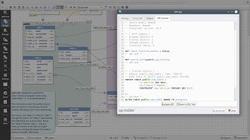 pgModeler - Partial diff in action (preview #1)