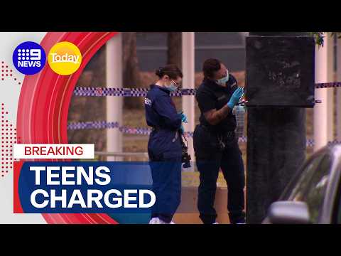 Two teens charged over fatal stabbing | 9 News Australia