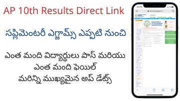 How to check AP SSC 10th class exam results 2022 Direct link provided | teluguprapancham