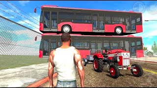 Impossible Tractor Pulling Mission 🔥Tractor vs Double Bus Challenge 