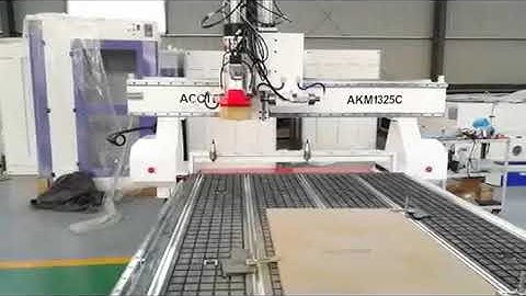 AKM1325C ATC cnc router, automatic tool changers cnc router test video 1