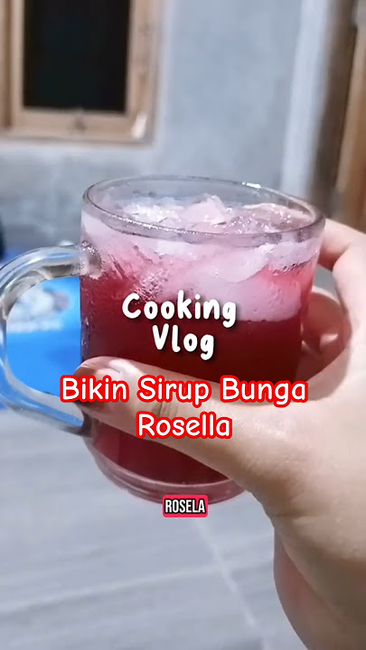How to make rosella flower syrup #rosellaflower