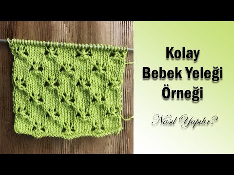 İki Şişle Çok Kolay Bebek Yeleği Örneği / Kinitting Pattern For Babies Sweater