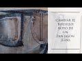 Cambiar el bolsillo delantero roto a un pantalón jeans o vaquero