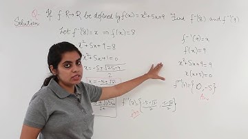 Class 12th – Inverse of Functions Numerical Example-2 | Relation and Functions | Tutorials Point