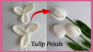 Crochet Mini Tulip Petals
