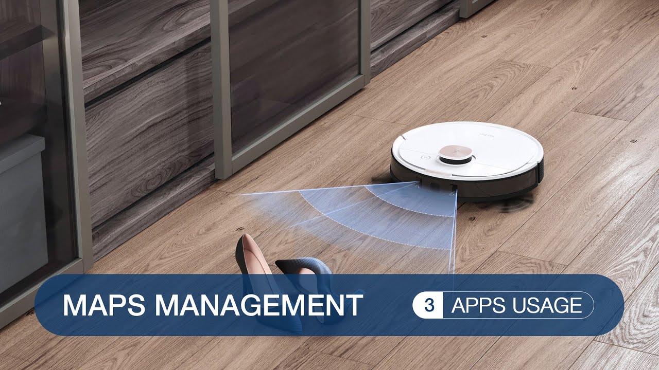 3. MAPS MANAGEMENT - APP USAGE (DEEBOT OZMO T8) - YouTube
