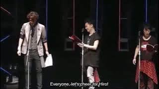 Mamo acting silly and Shimono Hiro can't stop laughing