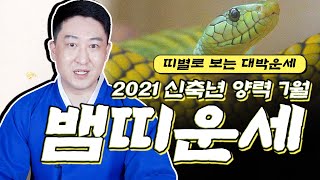 ★2021신축년 양력7월 뱀띠운세★ 띠별운세 나이별운세 [서울점집무당 장진호법사]