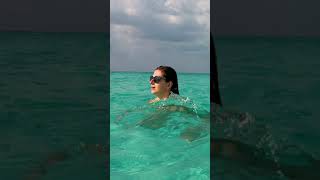 Beach girls just wanna have fun 🏖 amazing water wild swimming #caribbean #wateradventure #travel
