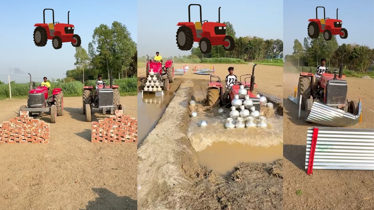 who will win ride the tractor through, most crazy Tractor Rider win the Challenge , Win More prize