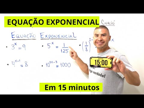 EQUAÇÃO EXPONENCIAL EM 15 MINUTOS 