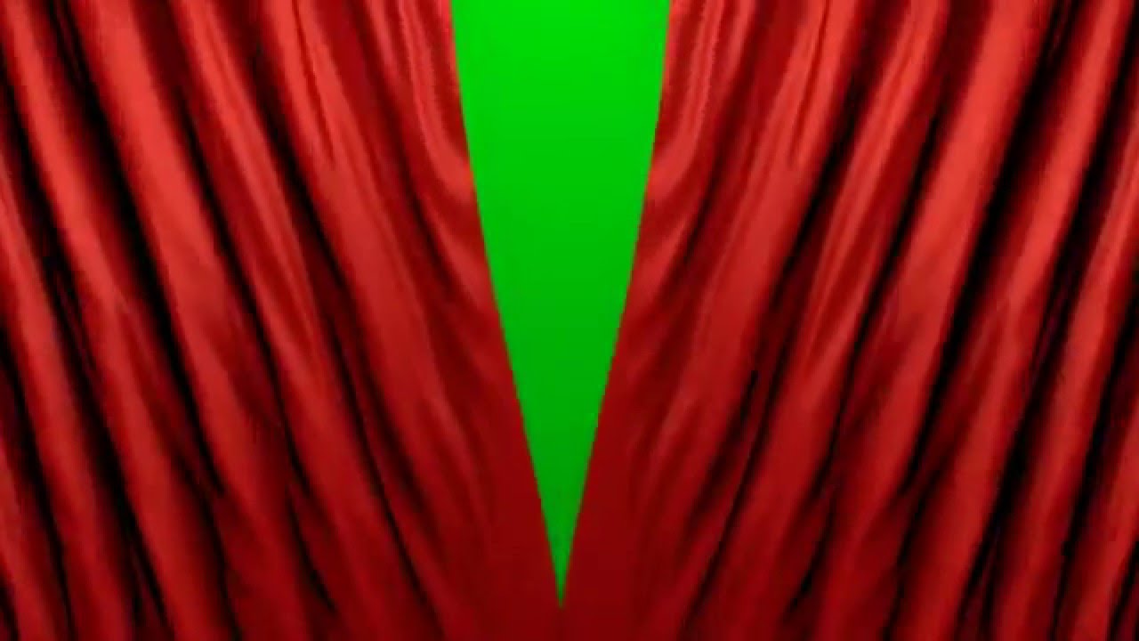 Curtains opening Green Screen Full HD YouTube