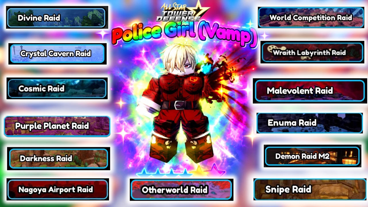 2 Units World 2 Raids | LITERALLY BROKEN?! 6★ Police Girl (Vamp) | ASTD Update 4 2026