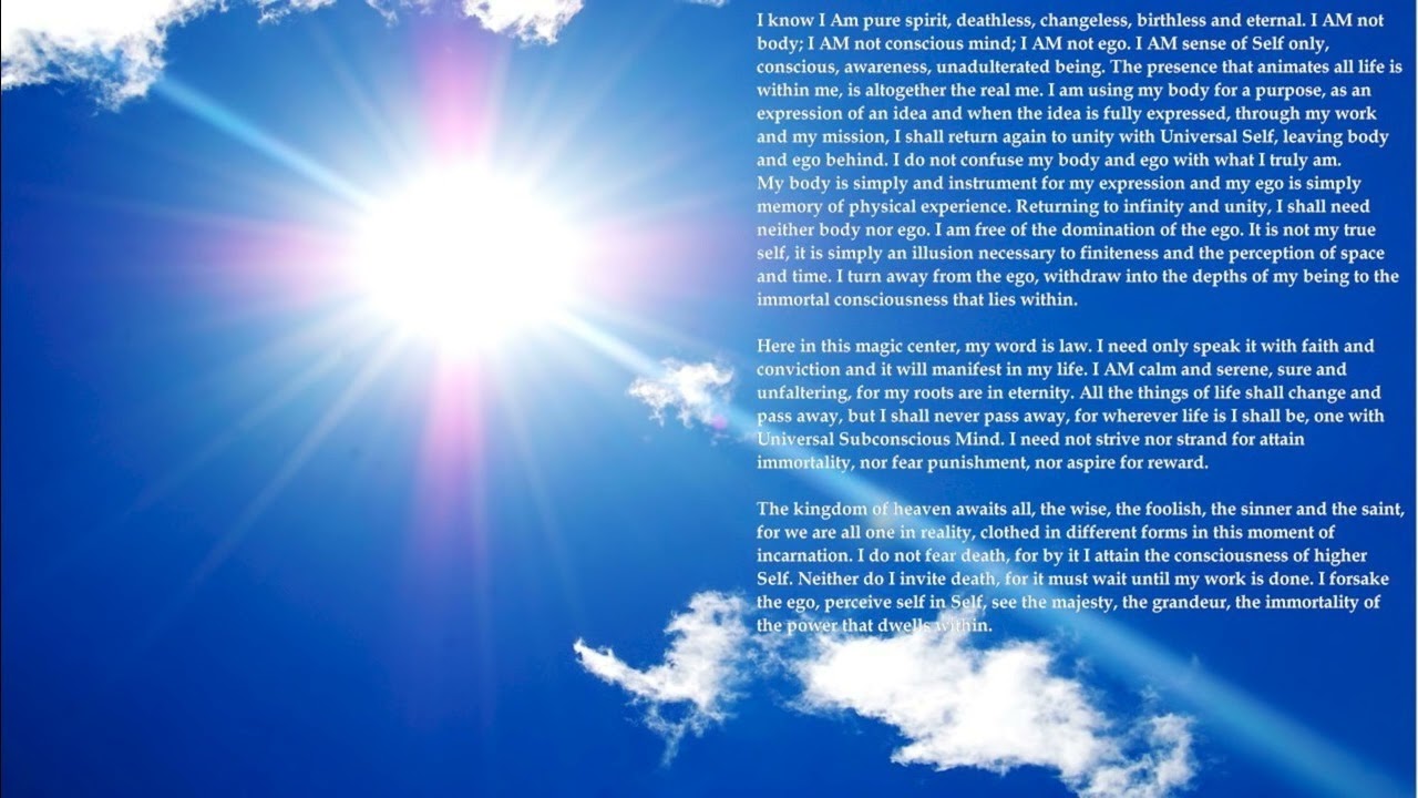 09  Daily Meditation VII  Looped 10X with Text  U S Anderson Meditation on Immortality