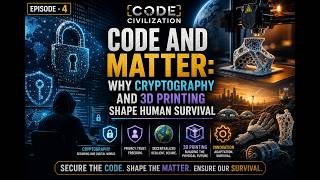 Code Civilisation Episode - 4 Code and Matter: Why Cryptography and 3D Printing Shape Human Survival
