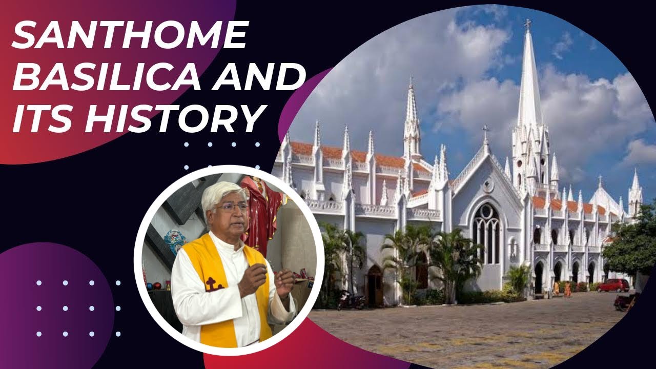 Santhome Basilica. National Shrine of Saint Thomas. Catholic Church. | Neo-Gothic Style | Saint |