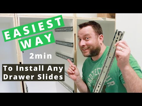 The Easiest Fastest and Most Accurate Way To Install Any Drawer Slides In 2min or Less |