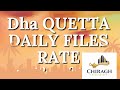 DHA Quetta Daily Files Rate | 12 January 2026 | Latest Market Update 📈