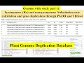 Genome wide study part 11  synonym ka ks value calculation using pgdd and tbtool  gene duplication