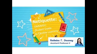 Netiquette - DMMMSU Student Guide to Flexible Learning