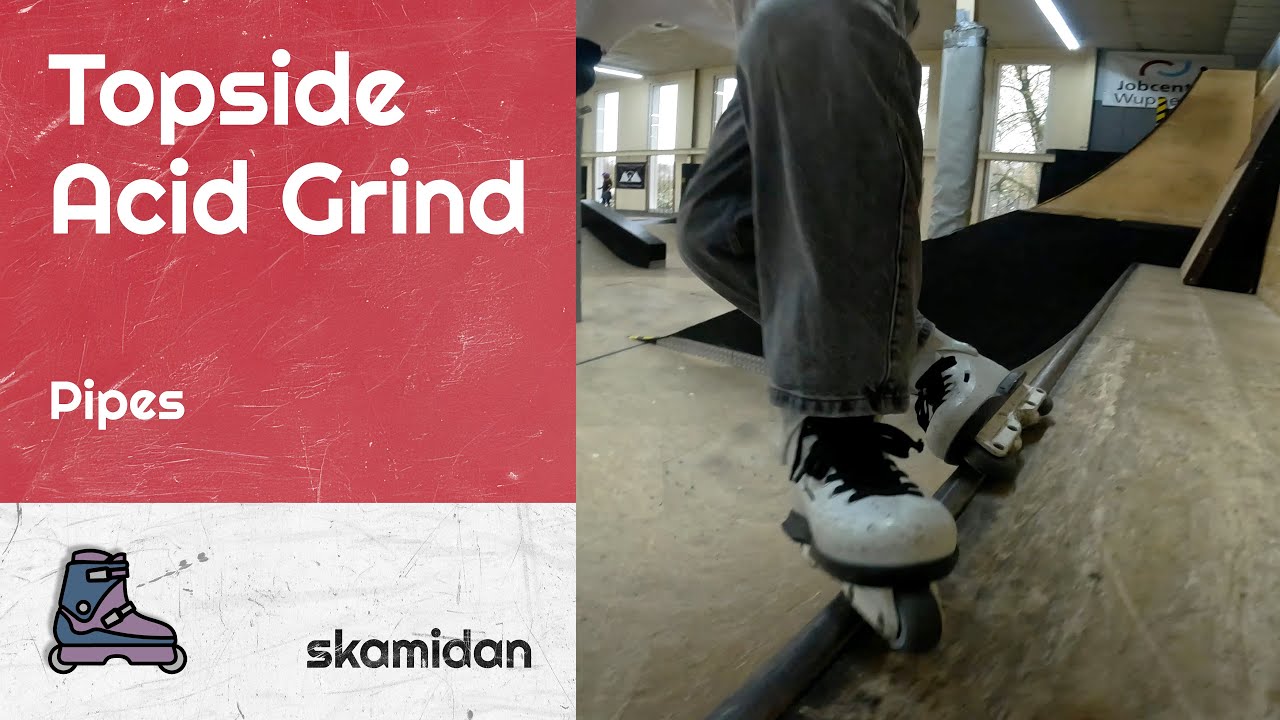 Topside Acid Grind – Pipes | How To Aggressive Inline Skate | Trick Clip Intermediate