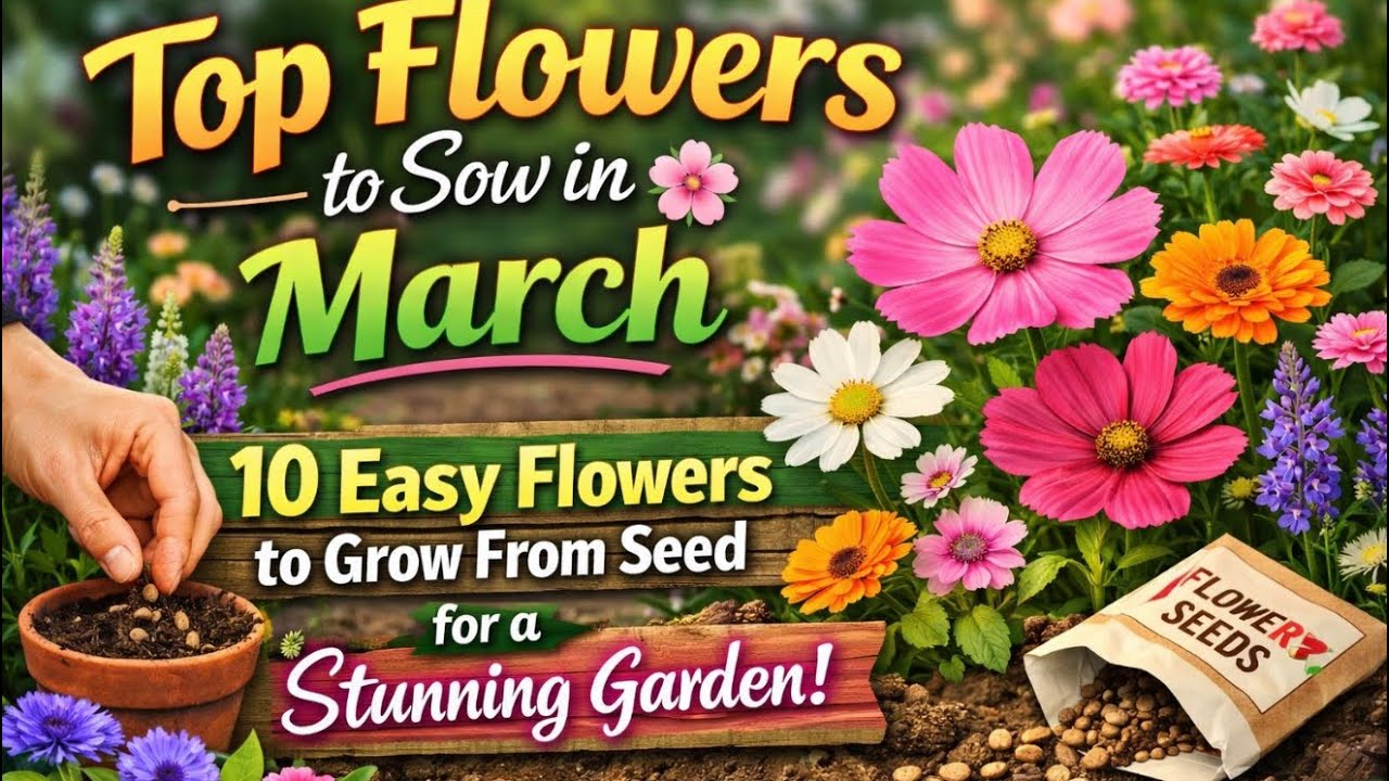 Top Flowers to Sow in March  10 Easy Flowers to Grow From Seed for a  Stunning Garden