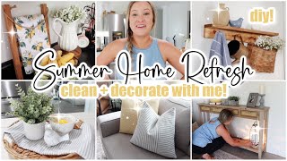 SUMMER MOBILE HOME REFRESH // clean + decorate with me