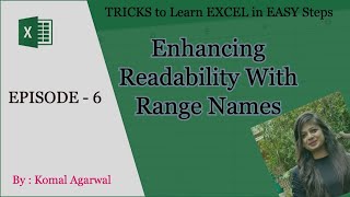 Enhance Readability with Range Names | Episode 6 | Tricks to Learn Excel in Easy Ways