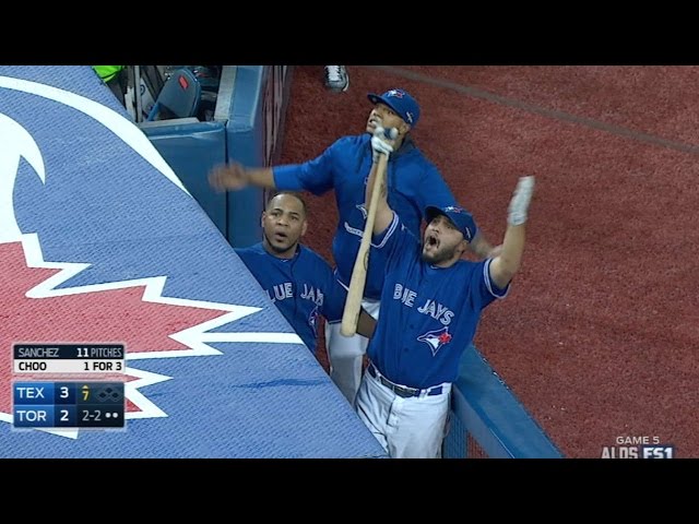 TEX@TOR Gm5: Wild 7th inning at Rogers Centre - YouTube